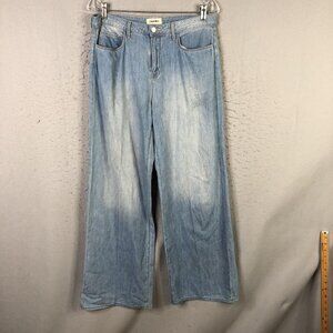 L'Agence Havana Alicent Jeans Womens 28 Light Wash High Rise Wide Leg USA
